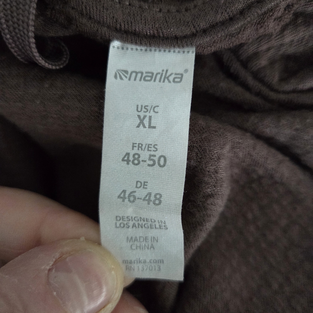 Marika Brown Textured Pullover Hoodie – XL – Athletic Lounge